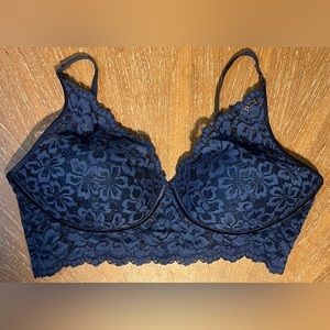 Maidenform Bra, 38C Navy Blue Lace